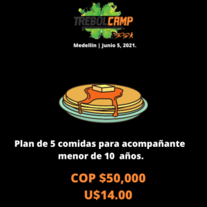 Plan de 5 comidas para niño menor de 10 años (U$14.00)